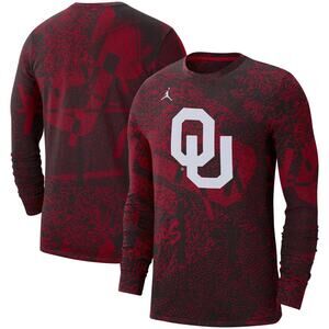 Jordan Oklahoma Sooners OU Dri-FIT Men's Long Sleeve Shirt - Size M